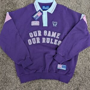 Barbie Purple Polo with White and Pink Details